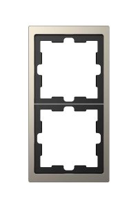 Schneider MTN4020-6550 D-Life 2li Nikel Metalik Çerçeve