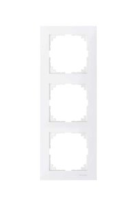 Schneider MTN4030-3619 Merten M-Pure 3lü Beyaz Çerçeve