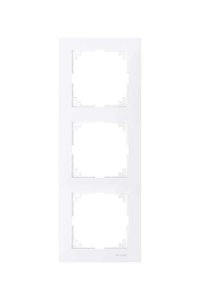 Schneider MTN4030-3625 Merten M-Pure 3lü Aktif Beyaz Çerçeve
