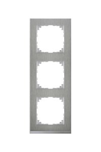 Schneider MTN4030-3646 Merten M-Pure Decor 3lü Metal Çerçeve