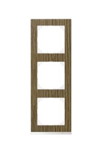 Schneider MTN4030-3674 Merten M-Pure Decor 3lü Meşe Çerçeve