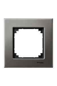 Schneider MTN403114 M-Elegance Tekli Rodyum Grisi Çerçeve