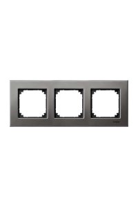 Schneider MTN403314 M-Elegance 3lü Rodyum Priz Çerçevesi