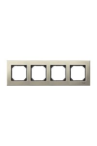Schneider MTN403405 M-Elegance Glass 4lü Titanyum Çerçeve