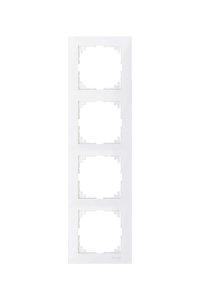 Schneider MTN4040-3619 Merten M-Pure 4lü Beyaz Çerçeve