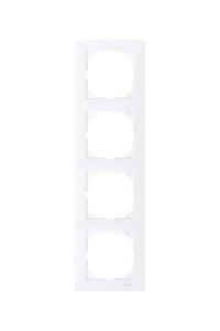 Schneider MTN4040-3625 Merten M-Pure 4lü Aktif Beyaz Çerçeve