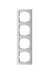 Schneider MTN4040-3660 Merten M-Pure 4lü Alüminyum Çerçeve