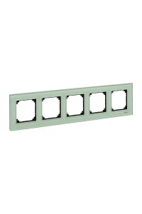 Schneider MTN404504 M-Elegance 5li Zümrüt Yeşili Çerçeve