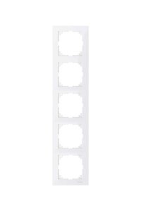 Schneider MTN4050-3619 Merten M-Pure 5li Beyaz Çerçeve