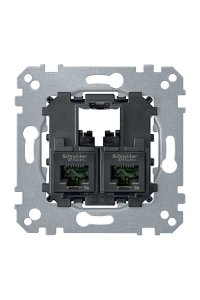 Schneider MTN4575-0002 Merten 2li RJ45 CAT5 UTP Priz