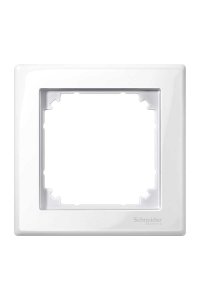 Schneider MTN478119 M-Smart 1 Tuşlu Beyaz Parlak Çerçeve