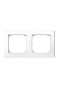 Schneider MTN478225 M-Smart 2 Tuşlu Beyaz Parlak Çerçeve