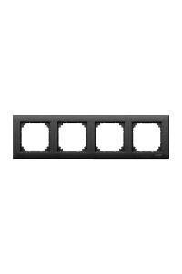 Schneider MTN486414 Merten M-Plan 4lü Antrasit Çerçeve