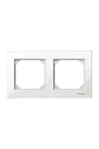 Schneider MTN515219 Merten M-Plan 2li Beyaz Çerçeve