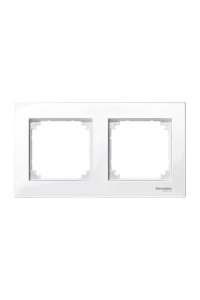 Schneider MTN515225 Merten M-Plan 2li Aktif Beyaz Çerçeve