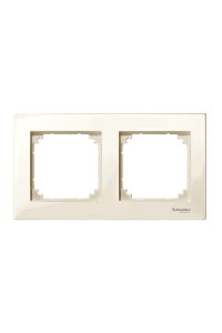 Schneider MTN515244 Merten M-Plan 2li Krem Çerçeve