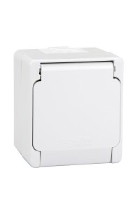 Schneider NML3100133 Gri Nemliyer Kapaklı Topraklı Priz