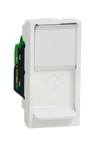 Schneider NU341418 Unica 1 Modüllü Beyaz RJ45 CAT6 UTP Priz