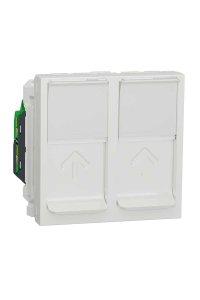 Schneider NU342018 Unica 2li 2 Modüllü RJ45 CAT5E UTP Priz