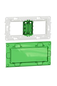 Schneider NU7004PC Unica 2li 4 Modüllü Montaj Plakası