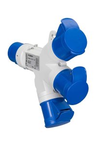 Schneider PKZM409 Pratika 3X16A IP44 3lü Adaptör Priz