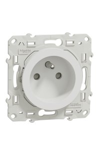 Schneider S520039 Odace Beyaz Çocuk Korumalı Ups Priz