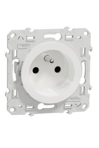 Schneider S520049 Odace 4P Beyaz Hızlı Bağlantı Ups Priz