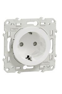 Schneider S520057 Odace Çocuk Korumalı 2li Topraklı Priz
