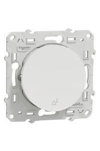 Schneider S520246 Odace Beyaz Zil İşaretli Anahtar