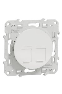Schneider S520410 Odace 2xRJ45 Telefon Data Prizi