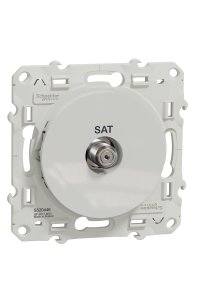 Schneider S520446 Odace Beyaz Sonlu Tekli Sat Prizi