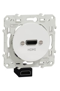 Schneider S520462 Odace Beyaz Dişi-Dişi Hdmı Priz