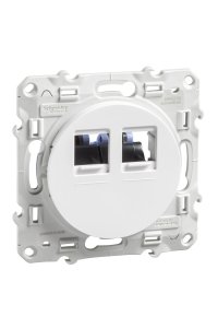 Schneider S520485 İkili RJ45 CAT6 UTP Telefon Data Prizi