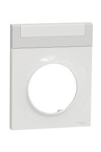 Schneider S520732 Odace Beyaz Etiket Tutucu Çerçeve