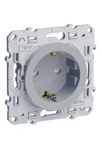 Schneider S530037 Alüminyum Çocuk Korumalı Topraklı Priz