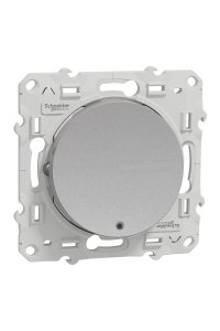 Schneider S530276 Odace 10A Alüminyum Işıklı Liht Buton