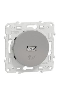 Schneider S530408 Odace Alüminyum Usb Prizi