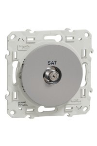 Schneider S530446 Odace Alüminyum Sonlu Sat Prizi