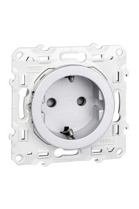 Schneider S53D057 Odace Alüminyum Topraklı Priz