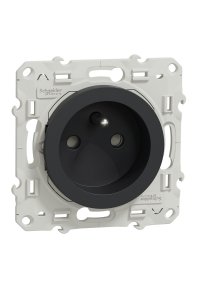 Schneider S540059 Odace Antrasit Çocuk Korumalı Ups Priz