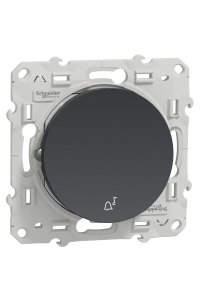 Schneider S540246 Odace Antrasit Zil İşaretli Anahtar
