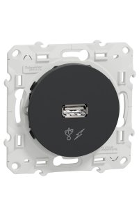 Schneider S540408 Odace Antrasit Usb Prizi