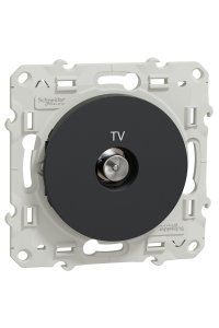 Schneider S540445 Odace Antrasit Sonlu Tv Prizi