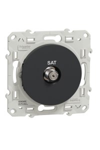 Schneider S540446 Odace Antrasit Sonlu Tekli Sat Prizi