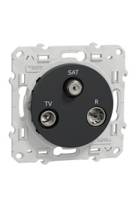 Schneider S540461 Odace Antrasit Tekli Tv/Sat/R Prizi