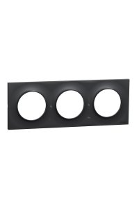 Schneider S540706 Odace Antrasit 3lü Anahtar Priz Çerçevesi