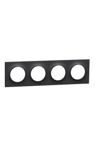 Schneider S540708 Odace Antrasit 4lü Anahtar Priz Çerçevesi