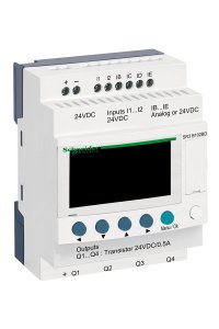 Schneider SR3-B101BD 6 Giriş 4 Çıkış Zelio Logic Akıllı Röle