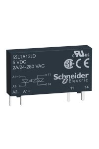 Schneider SSL1A12BDR 15-30VDC 24-280VAC 2A Solid State Röle