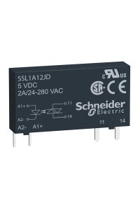 Schneider SSL1A12JD 3-12V DC 24-280V AC 2A Solid State Röle